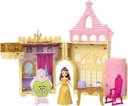 MATTEL DISNEY PRINCESS: BELLE PALACE - BELLE MINI DOLL PLAYSET