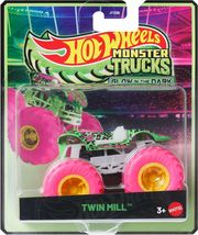 HOT WHEELS: MONSTER TRUCKS GLOW IN THE DARK - TWIN MILL VEHICLE
