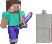 MATTEL MINECRAFT: REDSTONE CHARGED - STEVE FIGURE