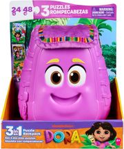 SPIN MASTER BOARD GAMES: DORA - 3IN1 PUZZLE BACKPACK