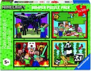 ΠΑΖΛ 4X100PZ MINECRAFT: BUMPER PUZZLE PACK - REALMS &amp;AMPAMP ADVENTURES