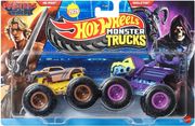 MATTEL HOT WHEELS MONSTER TRUCKS: DEMOLITION DOUBLES - MASTERS OF THE UNIVERSE HE-MAN VS SKELETOR