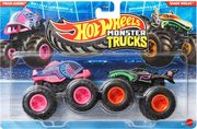 MATTEL HOT WHEELS MONSTER TRUCKS: DEMOLITION DOUBLES - PIRAN-AHHHH VS SHARK WREAK
