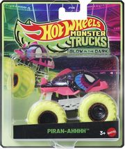 MATTEL HOT WHEELS: MONSTER TRUCKS GLOW IN THE DARK - PIRAN-AHHHH VEHICLE
