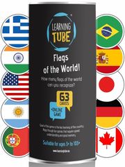 K-TOYZ K-TOYZ LEARNING TUBES: FLAGS OF THE WORLD ΑΓΓΛΙΚΟ
