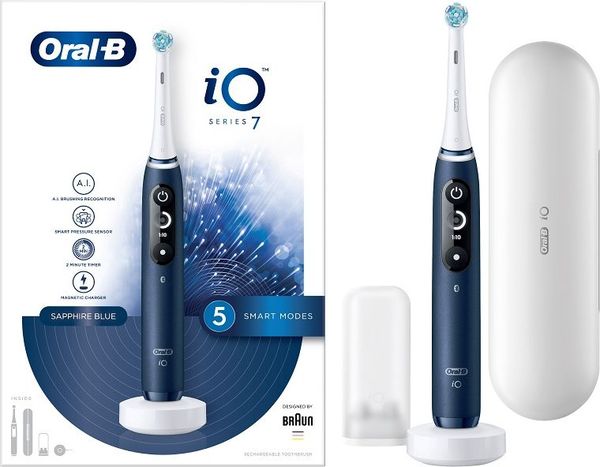 ΗΛΕΚΤΡΙΚΗ ΟΔΟΝΤΟΒΟΥΡΤΣΑ ORAL-B IO7 MAGNETIC BLUE SAPPHIRE 80365438