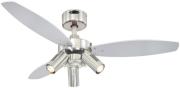 ΑΝΕΜΙΣΤΗΡΑΣ ΟΡΟΦΗΣ WESTINGHOUSE JETTE C BRUSHED NICKEL WENGUE/SILVER 3 SPOTS 42'' 7229040