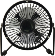 ΑΝΕΜΙΣΤΗΡΑΣ ΕΠΙΤΡΑΠΕΖΙΟΣ MINI USB EUROLAMP 147-29072 ΜΕΤΑΛΛΙΚΟΣ ΜΑΥΡΟΣ