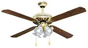 LINEME ΑΝΕΜΙΣΤΗΡΑΣ CF52 4ΦΤ ΧΡΥΣΟ/ΚΑΦΕ DECO