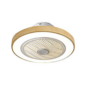 LINEME ΑΝΕΜΙΣΤΗΡΑΣ ΜΠΛΑΦΟΝΙΕΡΑ 12'' LED AURORA WOOD DC30W ΔΡΥΣ ΜΕ ΤΗΛΕΧΕΙΡΙΣΤΗΡΙΟ