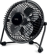 LIFE ΑΝΕΜΙΣΤΗΡΑΣ 2,5W LIFE LIFE SUPER4 BLACK USB