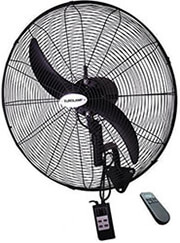 ΑΝΕΜΙΣΤΗΡΑΣ ΕΠΙΤΟΙΧΙΟΣ 130W EUROLAMP 300-23506 ΜΑΥΡΟ ΜΕ RC&amp;ΠΕΡΙΣΤΡΟΦΗ ΒΙΟΜΗΧΑΝΙΚΟΣ