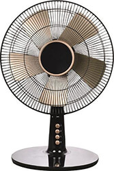 ΑΝΕΜΙΣΤΗΡΑΣ ΕΠΙΤΡΑΠΕΖΙΟΣ 40W EUROLAMP 147-29058 ΜΑΥΡΟ/ΧΡΥΣΟ