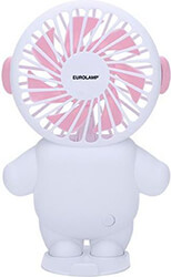 ΑΝΕΜΙΣΤΗΡΑΣ ΧΕΙΡΟΣ EUROLAMP 300-20527 ΕΠΑΝΑΦΟΡΤΙΖΟΜΕΝΟΣ USB ΛΕΥΚΟ/ΡΟΖ