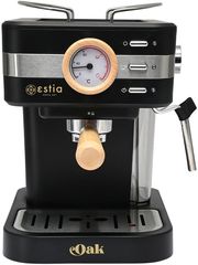 ESTIA ΜΗΧΑΝΗ ESPRESSO OAK 950W 1.2LT ΜΑΥΡΗ 06-18986