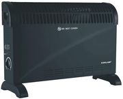 EUROLAMP ΘΕΡΜΑΝΤΙΚΟ ΣΩΜΑ CONVECTOR ΜΑΥΡΟ ΜΕ TURBO 2000W 300-41605
