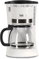 TELCO ΚΑΦΕΤΙΕΡΑ ΦΙΛΤΡΟΥ TELCO CM07 1.2LT 900W ΛΕΥΚΗ