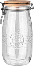 ESTIA ΔΟΧΕΙΟ ΑΠΟΘΗΚΕΥΣΗΣ ACACIA ΓΥΑΛΙΝΟ 2000ML ΜΕ ΚΛΙΠ ΚΑΠΑΚΙ 01-23928