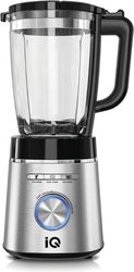 IQ ΜΠΛΕΝΤΕΡ ΓΙΑ SMOOTHIES ΜΕ ΓΥΑΛΙΝΗ ΚΑΝΑΤΑ 1.75LT 1400W IQ BL-415 INOX