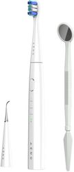 AENO SONIC ELECTRIC TOOTHBRUSH DB8: WHITE 3MODES 3 BRUSH HEADS + 1 CLEANING TOOL 1 MIRROR