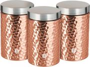 BERLINGER HAUS BERLINGER HAUS ΣΕΤ ΔΟΧΕΙΑ ΖΑΧΑΡΗΣ-ΚΑΦΕ INOX 3 ΤΜΧ ROSE GOLD EDITION BH-6715