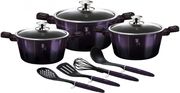 BERLINGER HAUS BERLINGER HAUS ΣΕΤ ΜΑΓΕΙΡΙΚΑ ΣΚΕΥΗ ΚΑΙ ΕΡΓΑΛΕΙΑ ΚΟΥΖΙΝΑΣ 10 ΤΜΧ PURPLE ECLIPSE COLLECTION BH-7141