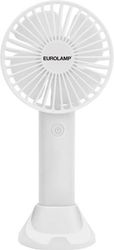 EUROLAMP ΑΝΕΜΙΣΤΗΡΑΣ ΧΕΙΡΟΣ ΕΠΑΝΑΦ/ΟΣ USB, ΒΑΣΗ ΚΙΝΗΤΟΥ Φ10 ΛΕΥΚΟΣ 300-20549