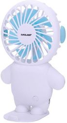 EUROLAMP ΑΝΕΜΙΣΤΗΡΑΣ ΧΕΙΡΟΣ ΕΠΑΝΑΦ/ΟΣ ΜΕ USB Φ8 ΛΕΥΚΟ-ΜΠΛΕ 300-20526