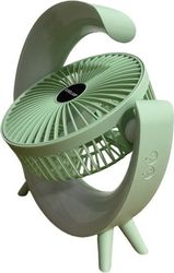 EUROLAMP ΑΝΕΜΙΣΤΗΡΑΣ ΕΠΙΤΡΑΠΕΖΙΟΣ ΕΠΑΝΑΦ/ΟΣ 5W Φ14,5 LED RGB MINT GREEN 300-20531