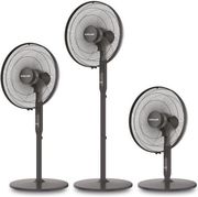 EUROLAMP ΑΝΕΜΙΣΤΗΡΑΣ ΜΕ ΟΡΘΟΣΤΑΤΗ ΜΑΥΡΟΣ 3ΣΕ1 DC Φ45 25W ΜΕ ΚΟΝΤΡΟΛ 300-20024