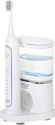 ADLER ΗΧΗΤΙΗ ΟΔΟΝΤΟΒΟΥΡΤΣΑ/WATER FLOSSER AD 2180 2 ΣΕ 1 ΛΕΥΚΟ
