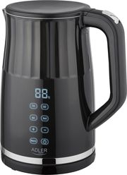 ADLER LED ELECTRIC KETTLE WITH TEMPERATURE CONTROL 1.7L BLACK AD1350