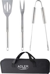 ADLER ADLER GRILL CUTLERY SET IN BLACK CARRYING CASE AD6730
