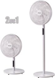 PRIMO ΑΝΕΜΙΣΤΗΡΑΣ ΟΡΘΟΣΤΑΤΗΣ PRSF-80645 PRIMO 16'' 40ΕΚ. ΜΕ ΤΗΛΕΧΕΙΡΙΣΤΗΡΙΟ 9ΦΤΕΡΑ ΛΕΥΚΟΣ 2 ΣΕ 1