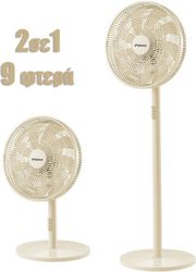 ΑΝΕΜΙΣΤΗΡΑΣ ΟΡΘΟΣΤΑΤΗΣ PRSF-80648 PRIMO 16'' 40ΕΚ. 9ΦΤΕΡΑ ΚΡΕΜ 2 ΣΕ 1