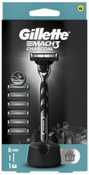 ΞΥΡΑΦΑΚΙ ΜΕ ΑΝΤΑΛΛΑΚΤΙΚΕΣ ΚΕΦΑΛΕΣ GILLETTE MACH3 CHARCOAL ΛΑΒΗ + 6 ΑΝΤΑΛΛΑΚΤΙΚΑ + STAND