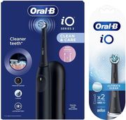 ORAL-B ΗΛΕΚΤΡΙΚΗ ΟΔΟΝΤΟΒΟΥΡΤΣΑ ORAL-B IO2 BLACK ΜΕ ΑΝΤΑΛΛΑΚΤΙΚΑ IO ULTIMATE CLEAN BLACK 2ΤΜΧ