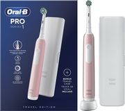ORAL-B PRO1 PINK ΗΛΕΚΤΡΙΚΗ ΟΔΟΝΤΟΒΟΥΡΤΣΑ ΜΕ ΤΑΞΙΔΙΩΤΙΚΗ ΘΗΚΗ