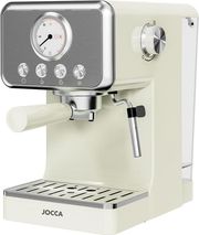 JOCCA RETRO ESPRESSO COFFEE MACHINE 15 BARS WITH REMOVABLE DEPOSIT 1.7L CREME J-2709