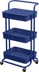 BORMANN BPC2272 ΤΡΟΛΕΪ ΚΟΥΖΙΝΑΣ 3 ΘΕΣΕΩΝ, ΜΕΤΑΛΛΙΚΟ , 43X36X86CM, ΜΠΛΕ