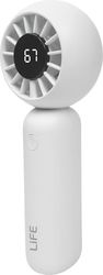 LIFE LAFUNFAN WHITE ΕΠΑΝΑΦ/ΝΟΣ ΑΝΕΜΙΣΤΗΡΑΣ ΧΕΙΡΟΣ ΜΕ ΟΘΟΝΗ LED 3W