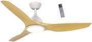 ΑΝΕΜΙΣΤΗΡΑΣ ΟΡΟΦΗΣ PRCF-80726 PRIMO 52'' 132ΕΚ. ΜΕ RC 1ΦΩΣ LED 3ΦΤΕΡΑ ΛΕΥΚΟΣ-ΞΥΛΟ