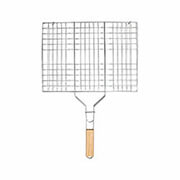 ESTIA ΣΧΑΡΑ ΨΗΣΙΜΑΤΟΣ BARBEQUE ESTIA 05-9489 ΜΕΤΑΛΛΙΚΗ 49.5X30CM ΜΕ ΞΥΛΙΝΗ ΛΑΒΗ