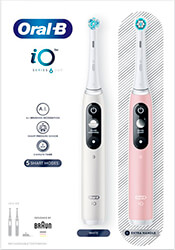 ΗΛΕΚΤΡΙΚΗ ΟΔΟΝΤΟΒΟΥΡΤΣΑ ORAL-B IO6 MAGNETIC DUO WHITE &ampamp PINK 81769544