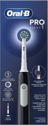 ΗΛΕΚΤΡΙΚΗ ΟΔΟΝΤΟΒΟΥΡΤΣΑ ORAL B PRO 1 CROSS ACTION BLACK HANGER