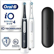 ΗΛΕΚΤΡΙΚΗ ΟΔΟΝΤΟΒΟΥΡΤΣΑ ORAL-B IO4 DUO BLACK &ampamp WHITE 3X2 80370930