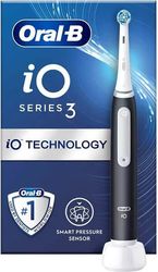 ΗΛΕΚΤΡΙΚΗ ΟΔΟΝΤΟΒΟΥΡΤΣΑ ORAL-B IO3 MAGNETIC BLACK HANGER 80776638 ΜΕ ΑΙΣΘΗΤΗΡΑ ΠΙΕΣΗΣ