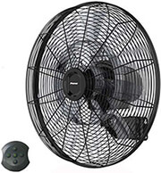 ΑΝΕΜΙΣΤΗΡΑΣ ΕΠΙΤΟΙΧΙΟΣ ΜΕ RC 75W PRIMO PRWF-80562 ΜΑΥΡΟΣ