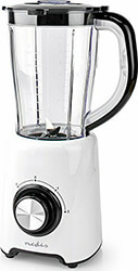 NEDIS KABL300CWT ΜΠΛΕΝΤΕΡ ΓΙΑ SMOOTHIES ΜΕ ΓΥΑΛΙΝΗ ΚΑΝΑΤΑ 1.5LT 800W ΛΕΥΚΟ