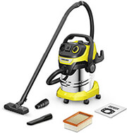 KARCHER ΗΛΕΚΤΡΙΚΗ ΣΚΟΥΠΑ 1100W KARCHER WD 5 P S V-25/5/22 ΣΚΟΥΠΑ ΥΓΡΩΝ / ΣΤΕΡΕΩΝ ΜΕ ΚΑΔΟ 25LT